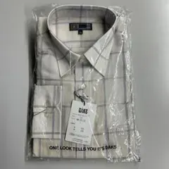 DAKS チェック柄 長袖ワイシャツ L