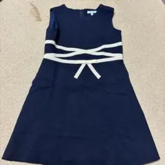 TOCCA トッカ キッズ ワンピース 紺色 リボン フォーマル