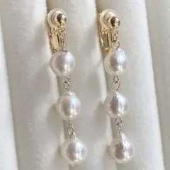 あこや真珠 イヤリング Akoya Pearl M822