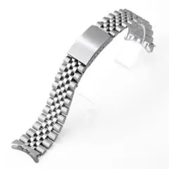 腕時計ベルト 20mm シルバー ジュビリー 弓カン ステンレス