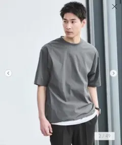 グリーンレーベルWONDER CLOTHクルーネック半袖 Tシャツ ストレッチのサムネイル