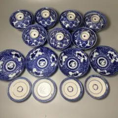 蓋付き茶碗 18客 蓋19枚 赤絵 金彩 花柄 和食器 未使用保管品 - メルカリ