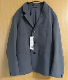 新品タグ付き【UNIQLO C】テーラードジャケット2026年版 ネイビー L