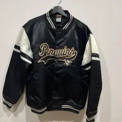 NHL Penguins スタジャン Mサイズ ブラック/ホワイト