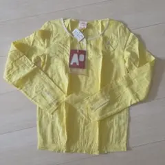 新品　Ao ブラウス　イエロー　お花　10歳