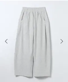 JEANASIS スウェットコクーンタックパンツ グレー