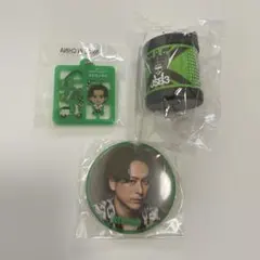 山下健二郎 カラーアクリルキーホルダー コインシリンダー 缶バッジ