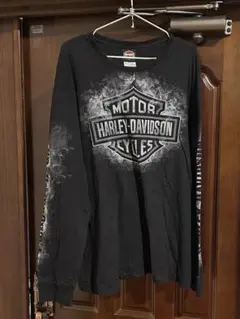 Harley-Davidson XLサイズ 長袖カットソー 黒色 両面プリントのサムネイル