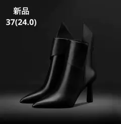 黒アンクルブーツ　ショートブーツ　37　新品 ꧁お値下げご相談下さい ꧂