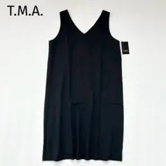 【T.M.A.】ジャンパースカート　M～L　新品タグ　ノースリーブ　ワンピース