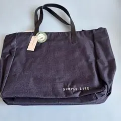 SIMPLE LIFE トートバッグ ネイビーのサムネイル
