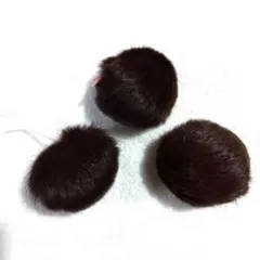 ミンクボール 　リアルファー　　 約6cm 3個セット