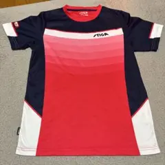 STIGA 卓球ウェア 赤 ネイビー XS