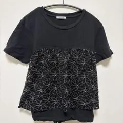 【BAYFLOW】tシャツ　レース　ビスチェ　黒のサムネイル