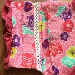 アンパサンド  ロンパース 甚平 70 女の子 お花 金魚 梅