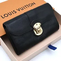ルイヴィトン モノグラム マヒナ ポルトフォイユ アメリア 長財布 ブラック