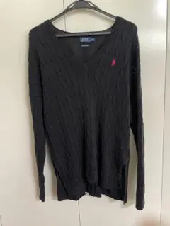 Polo Ralph Lauren ブラック Vネック セーター M