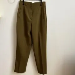 ZARA ザラ タックパンツ カーキ