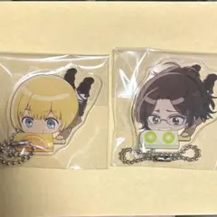 進撃の巨人 カラ鉄ブロマイド かぷりっこアクリルキーホルダー ハンジ アルミン