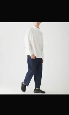 ムジラボ　Muji labo ジャパンファブリック ストレッチデニムテーパード