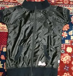 バービーゴルフ ジップアップベスト ブラック サイズ1