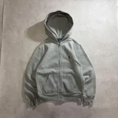 polo ralph ポロ ラルフ ポニー ジップパーカー グレー ぴち y2k