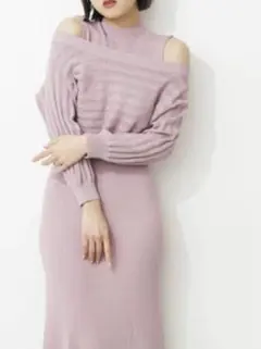 【おすすめ】JILLSTUART ショートレイヤード　ニットワンピース