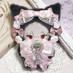 にじぱぺっと ぬい服 ハンドメイド ピンク グレー