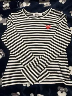 コム デ ギャルソン プレイ ストライプ ロングTシャツ