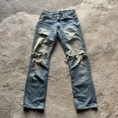 Burberry grunge fade flare denim pants - メルカリ