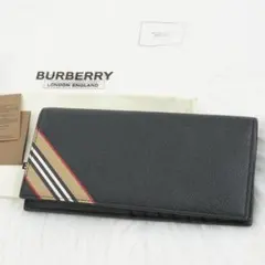 未使用品　BURBERRY LONDON 長財布　ノバチェック　ブラック