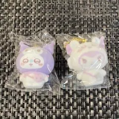 ちいかわ サンリオ フロッキーマスコットチャーム モモンガ クロミ