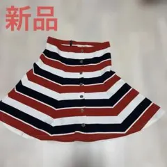 新品　 ストライプ フレアスカートのサムネイル
