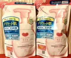 【新品】カウブランド　泡の洗顔料　つめかえ専用　2つセットのサムネイル