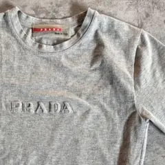 PRADA プラダ ロゴ Tシャツ グレーのサムネイル