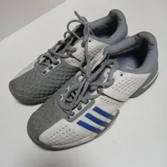 adidas テニスシューズ ホワイト/グレー/ブルー