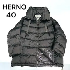 【美品】HERNO ダウンジャケット ブラウン ミドル丈 ポーラーテック