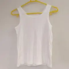 EVERY VERYリブ タンクトップ ホワイト