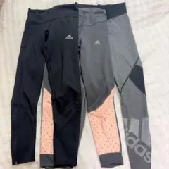 アディダス、レギンス、３本セット
