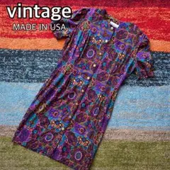 vintage ワンピース ビンテージ USA製 レトロ