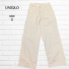 ​ユニクロ ワークパンツ ペインターパンツ オフホワイト S ポケット多 作業着