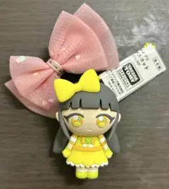 ひみつのアイプリ 3D ラバーマスコット 鈴風つむぎ リボン 2点セット