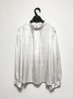 新品 ma couleur マクレール ハイネックボリュームスリーブ ブラウス 