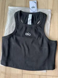 alo yoga ヨガトレーニングタンクトップ レディース　ブラック　L