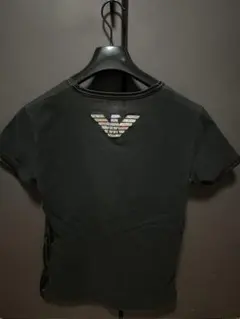 EMPORIO ARMANI ブラック Vネック Tシャツ