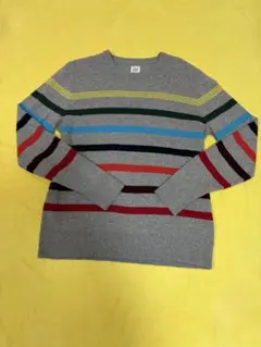 GAP ニット セーター M グレー マルチストライプ