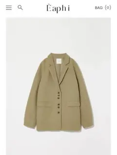 eaphi　WOOL TWEED JACKET 2025年最新】Eaphi wool tweedの人気アイテム - メルカリ