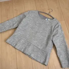 値下げ☆美品☆ BEAMS HEART ペプラムツイードプルオーバー