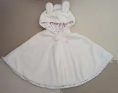 ミキハウス　ベビーポンチョ　マント　うさぎ