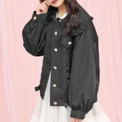 Secret Honey ビッグカラーレースアップジャケット